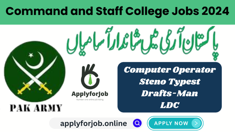 Command-and-Staff-College-Quetta-Jobs-2024-ApplyforJob