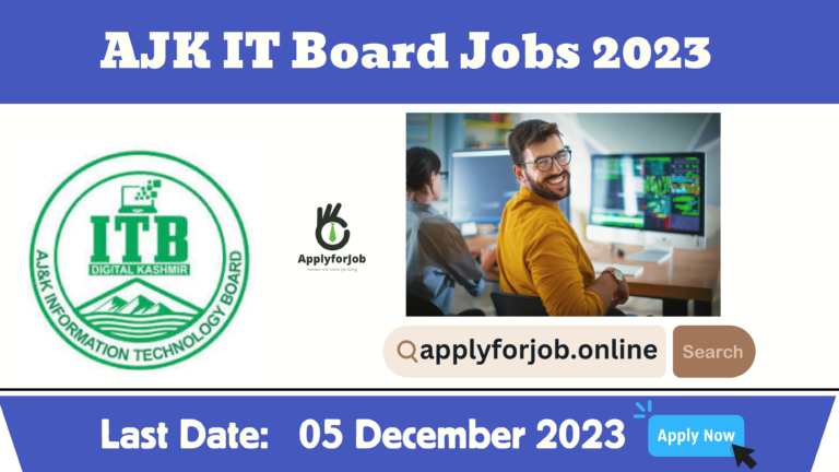 Information Technology AJK IT Board Jobs 2023-ApplyforJob