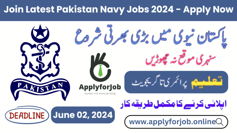 Join Latest Pakistan Navy Jobs 2024-ApplyforJob