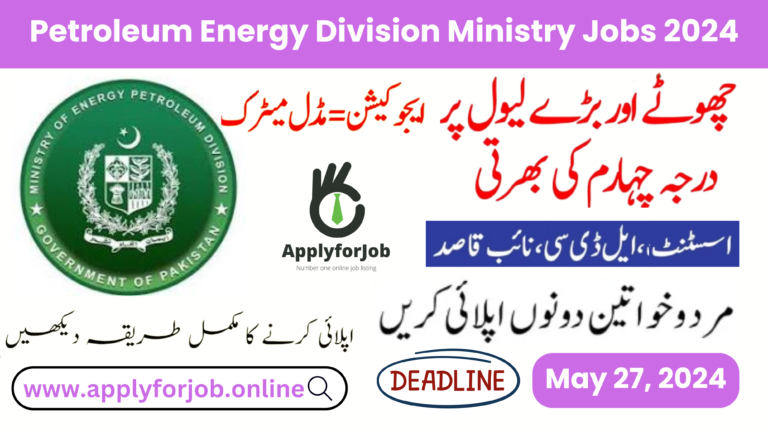 Petroleum Energy Division Ministry Jobs 2024-ApplyforJob