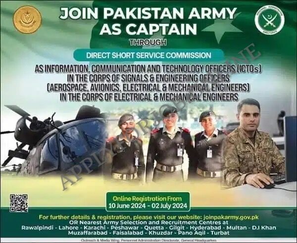 Join Pakistan Army Jobs 2024 Apply Online-ApplyforJob