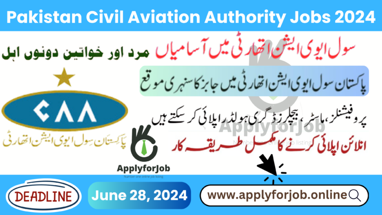 Pakistan Civil Aviation Authority Jobs 2024-ApplyforJob