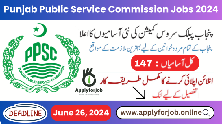 Punjab Public Service Commission Jobs 2024-ApplyforJob