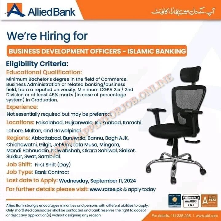 Latest Allied Bank ABL Jobs 2024 Advertisement-ApplyforJob