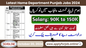 Latest Home Department Punjab Jobs 2024-ApplyforJob